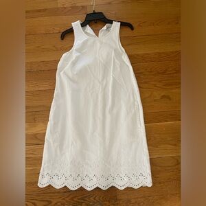 Denim embroidered J Crew dress